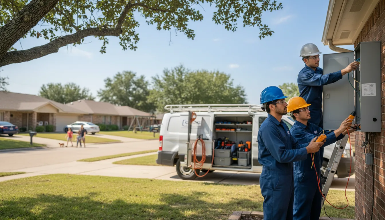 Certified electrician providing emergency electrical services in Welton, IA